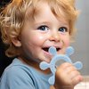 XYUNMUU Baby Rudder Teether 4 Pack | 6 Teeth Contact Points Silicone Teether Toy for Baby, Reaches Front, Back, and All New Teeth Types, Easy to Hold, BPA-Free (Baby-4 Pack)