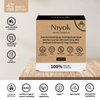 Niyok Natural Cosmetics Solid Moisturizing Face Wash Bar, For Normal to Sensitive Skin, Patchouli Scent, 80g, 3-Pack