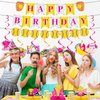 Refavor Softball Birthday Party Decorations - Softball Themed Happy Birthday Banner Softball Party Decorations Hanging Swirls Honeycomb Centerpieces Table Decor Sports Birthday Party Supplies