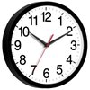 Rohioue Wall Clock, Modern 10 Inch Battery Operated Wall Clocks, Silent Non Ticking Analog Clock for Living Room, Office, Home, Bedroom, Kitchen, Bathroom(Black)