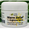 Urban ReLeaf Warm Relief L-Arginine Salve ! Shea Butter & Botanicals, 100% Natural. Gentle Circulation Warming Massage Cream.