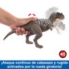 Mattel Jurassic World Wild Roar Dinosaur Toy with Sound & Attack Move, Ekrixinatosaurus Posable Action Figure Includes Digital Play, 11 inches Long