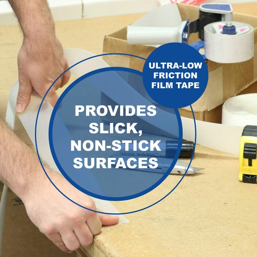 TapeCase, 3/4-5-423-5, Squeak Reduction UHMW Polyethylene Tape, High Tack Acrylic Adhesive, Translucent, 3/4 in x 15 ft, 1 Count