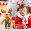 Gfilay Twerking Rudolph The Red-Nosed Reindeer Animated Plush Toy Christmas Singing and Dancing Stuffed Animals for Kids