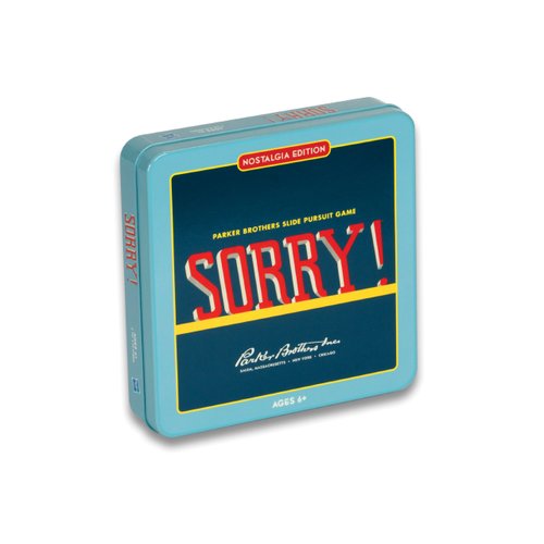 WS Game Company Sorry! Nostalgia Edition Board Game in Collectible Tin