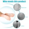 Yclin Foot File Callus Remover-2 Pcs 4 in 1 Foot Scrubber Dead Skin Remover for Feet,Pumice Stone, Foot Rasp and Sand Paper for Home Foot Care (Grey Pedicure Foot File)