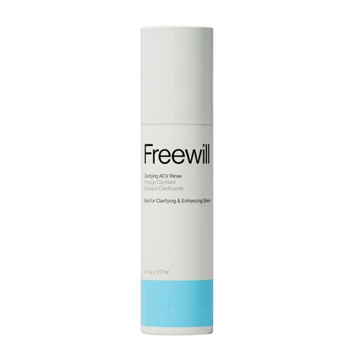 Freewill Clarifying ACV Rinse, Apple Cider Vinegar Hair Rinse for Removing Buildup, Scalp Cleanser Adds Hair Shine and Balances pH, Natural Oils and Moisture, 6 oz