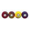 Teak Tuning Apex 61D Urethane Fingerboard Wheels - New Street Shape, 7.7mm Diameter - Ultra Spin Bearings - Made in The USA - Tie Dye Swirl Colorway