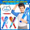 WILLBOND 18 Pcs Pow Inflatable Baseball Bat 20'' Inflatable Toy Bat Toys Baseball Party Favors for Goodie Bag Favors Carnival Prizes Games Birthday Party Supplies, 4 Colors