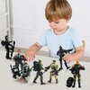 Baimiby Army Men Soldiers, 12 Pcs Soldiers Toy Special Force Action Figure with Weapons Military Soldier Playset Army Toy Set Birthday Gift for Toddler Boy 3+