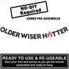 KatchOn, Shiny Older Wiser Hotter Banner - No DIY, 10 Feet | Funny Birthday Decorations | Older Wiser Hotter Birthday Banner, Adult Birthday Party Decorations, Older Wiser Hotter Birthday Decorations