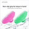 OFXDD Scalp Massager & Scrubber - Plastic Scalp Massager Hair Growth Flower-shaped - Shampoo Brush for Women & Men, Pets - Hand Hair Scrubber for Shower Dandruff, 4 Pcs