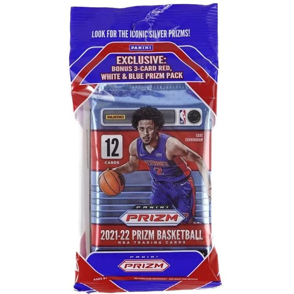 2021/22 Panini Prizm NBA Basketball Factory Sealed Cello Pack - 15 Cards per Pack