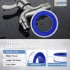 4 Rolls Teflon Tape,Plumbers Tape(1/2 Inch X 520 Inches),PTFE Tape for Sealing Tape,Plumbing Tape,Sealant Tape,Thread Seal Tape for Shower Head,Water Pipe,Prevent Leakage,Thicker