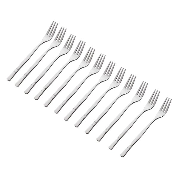 Crab Stainless Steel Forks,Escargot Forks 3 Prong Tasting Appetizer Forks Portable Cocktail Salad Fruit Forks for Party Travel,Set of 12, 5 Inches (12 Pcs)