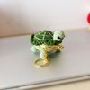 ZIUGLIKAL Turtle Purse Mini Coin Organizer Usb Flash Drive Jewelry Backpack Keychain Decoration Handmade Crochet Gifts For Boys & Girls