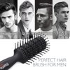 Baasha Hair Brush, Vented Brush for Blow Drying, Mens Short Hair Brush with Ball Tipped Bristles, Best for Wet or Dry Hair - Black