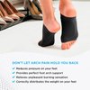 Arch Support, Flat Feet Arch Support Women and Men- Plantar Fasciitis Support Brace, Compression Arch Supports- Foot Arch Support for Flat Feet and Pain Relief, Arch Support Bands- 4 pieces, Black FSA HSA elegible