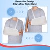 supregear Arm Sling, Adjustable Mesh Shoulder Immobilizer Arm Sling for Shower Breathable Medical Shoulder Elbow Support for Women Men, Fits Left/Right Arm, White