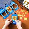 Chiisong 24 Sets Jesus Lights The Way Tissue Sign Craft Kit DIY Jesus Light Crafts Christian Religious Crafts Oil Lamp Tissue Paper Cross Craft for Camping Sunday School Vbs Home Church Activities