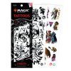 Savvi - 16 Magic: The Gathering Temporary Tattoos: Skin-Safe Ink, Great for Parties and Everyday Wear, Gifts for Teens and Adults, Made in the USA [2 sheets, 16 count]