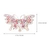 Beaupretty 2pcs Crystal Butterfly Hair Clip Rhinestone Hair Barrette Decorative Fancy Elegant Jewelry Hair Pin Accessories for Women