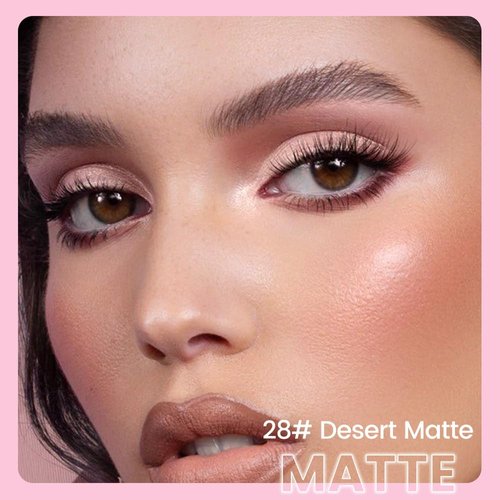 Kaely 2in1 Cream Eye Shadow Brightener Sticks for Eyes, Pencil Eyeshadow Applicator Stick Waterproof Pigmented, Eye Shadow Palette Highlighter Makeup, sombras para ojos, 28 Desert Matte