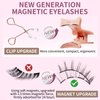 Magnetic Eyelashes Kit, Soft Magnetic Eyelashes, Natural Look Reusable Glue-free Dual Magnetic Lashes with Applicator, Lightweight Dual Magnetic Lashes - No.6 FAIRY STYLE