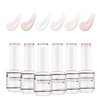 Nicedeco Rubber Base Gel Polish for Nails 6 Pcs Rubber Gel Nail Strengthener Nude Pink Nail Gel Polish Set 33