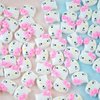 60 Pcs Cartoon Kitty Nail Charms 3D Flatback Resin Nail Charms for Nail Art Supplies Kawaii Acrylic Nail Decorations for Y2K Cute Nail Accessories Jewelry Nail Art Rhinestones