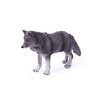 UANDME 4pcs Wolf Toy Figurines Set Wolf Animal Figures Grey Wolf Family Cake Topper Toy Gift for Kids (Grey)