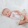 JRLCGYP Reborn Baby Girl Doll, 10 Inches Realistic Newborn Soft Vinyl Baby Dolls Toy with Flower Dress, Birthday Baby Doll Gift for Kids Age 3 +…