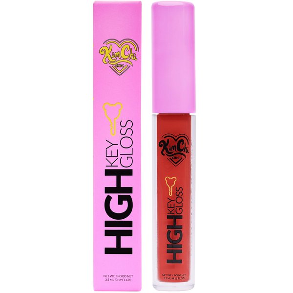 Kimchi Chic High Key Gloss, High-Shine Lip Gloss Helps Illuminate Your Look and Face, Non-Sticky, Fiery Bright Red, 02 Cherry, 3.5ml