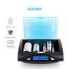 Tenergy T9688 Super Universal LCD Battery Charger with 8 pieces of Premium NiMH Tenergy D Size Rechargeable Batteries - UL Certified