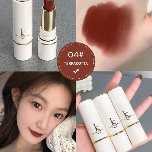 JOSURBEAUTY mud sense dose not take off makeup velvet lipstick, matte lipstick for women, Infused with Vitamin E，Waterproof，Smudge-proof，1 Count