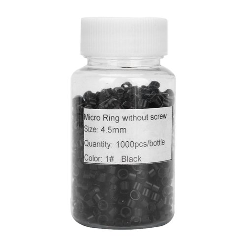 Hair Extension Ring, 1000pcs Aluminum Micro Links Rings Beads Screw Small Microlinks Hair Extensions Kit for Human Hair Extensions Micro link Beads for Hair Extensions Lined Beads Rings Tool