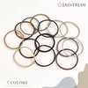 Hair Ties Brown Nylon Hair Rubber Bands for Women Girls Fine Medium Beauty Hair Elastics, Skinny Ponytail Holder Snag Free No Damage No Breakage 2mm 80 Pcs JASVERLIN (Light Ash Brown)