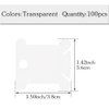100 Pcs Plastic Floss Bobbin, Embroidery Floss Bobbins, Cross Stitch Embroidery Cotton Thread Embroidery Floss Thread Craft, Transparent Embroidery Thread Organize for DIY Sewing Craft