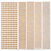 3555PCS Rhinestone Stickers for Crafts, Self Adhesive Gem Stickers 3/4/5/6/8 MM Face Jewels Stick on Bling Pearls for Face Eye Nail Hair Body Makeup Crafts DIY Scrapbooking Embellishments (Champagne)