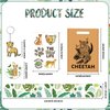 Lcnjscgo Cheetah Party Favors Cheetah Theme Slap Bracelets Key Chains Badge Temporary Tattoos Gift Bags for Kids Jungle Leopard Cheetah Birthday Party Baby Shower Safari Party Supplies