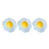 NUOBESTY Aesthetic Rug 3pcs Easter Stress Toys Artificial Fried Egg Fake Fried Egg Novelty Squeeze Toys for Kids Children Birthday Easter Party Favors Semi Circle Bath Mat