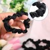 30 Pieces Silk Hair Scrunchies Satin Elastic Hair Bands Skinny Hair Scrunchies Hair Ties Ropes Ponytail Holder for Women Girls Decorations (Black)