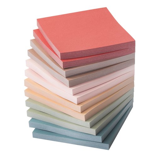 Mr. Pen- Sticky Notes, 12 Pads, 3”x3”, Vintage Colors, Sticky Notes 3x3, Sticky Note, Sticky Pads, Sticky Notes Bulk, Stick Notes, Colored Sticky Notes, Sticky Note Pad, Colorful Sticky Notes