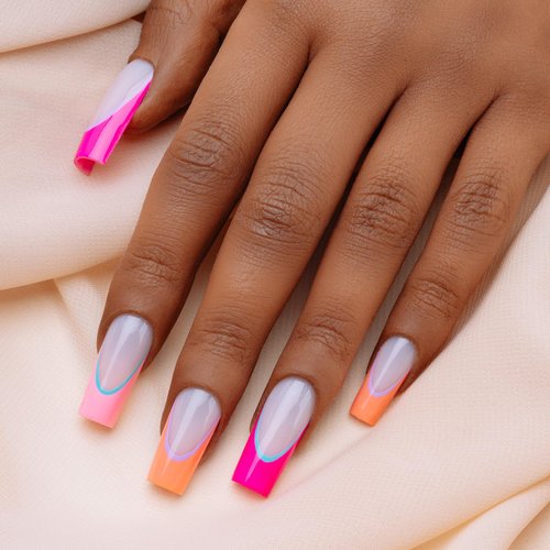 Apres Gel Couleur Combo Set, 5 Color Gel Nail Polish, Bright Nude Pastel Colors with Brush-X Nail Art Brush, 2024 Edition (Set 19)