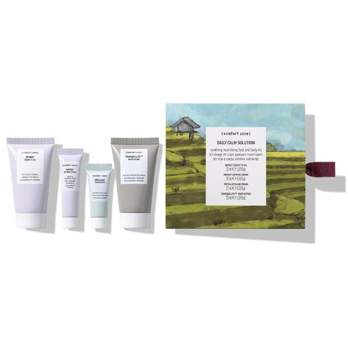 [ comfort zone ] Daily Calm Solution Collection | Soothing Nourishing Face and Body Kit, Includes...