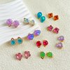 EleMirsa 24 Pairs Clip On Earrings Little Girl Party Favor Princess Clip on Earrings Dress Up Pretend Play Earrings for Little Girl Kids Toddlers Jewelry Set