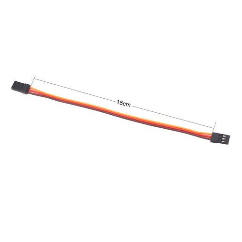 OliRC 10pcs Male to Male Servo Extension Lead Wire 22awg 60cores Cable 15cm for RC Airplane(C61-10)