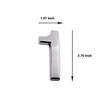 2.75 Inch Adhesive House Numbers, Mailbox numbers, Street Door Numbers, Self-stick Address Signs for Apartments, Double Silver Number 1