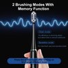 XFU Sonic Electric Battery Toothbrush for Adults and Kids, 3 Brush Heads, with 3 Modes and Waterproof IPX7, Bulid in 2 Mins Timer 24,000 VPM XFU-2007 (2007 Black)