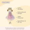 MON AMI Magali Rainbow Princess – 15”, Soft & Elegant Stuffed Plush Princess Doll for Kids of All Ages, Use as Toy or Room Decor, Great Gift for Christmas